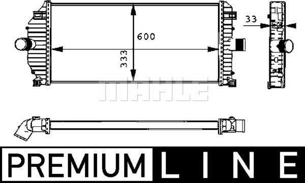 MAHLE CI 50 000P - Интеркулер autocars.com.ua