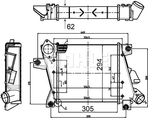 MAHLE CI 508 000S - Интеркулер autocars.com.ua