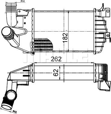 MAHLE CI 510 000S - Интеркулер autocars.com.ua