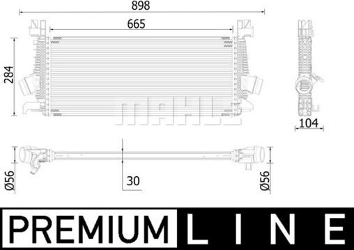 MAHLE CI 515 000P - Интеркулер autocars.com.ua