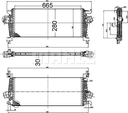 MAHLE CI 515 000S - Интеркулер autocars.com.ua