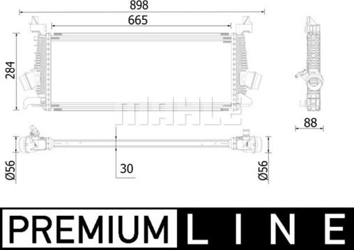 MAHLE CI 542 000P - Интеркулер autocars.com.ua