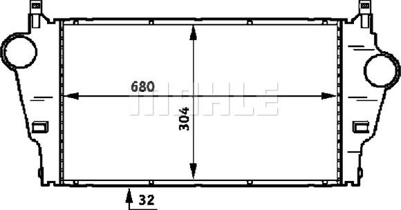 MAHLE CI 62 000P - Интеркулер autocars.com.ua