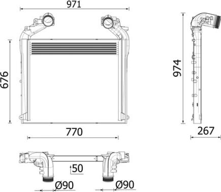 MAHLE CI 703 000P - Интеркулер autocars.com.ua