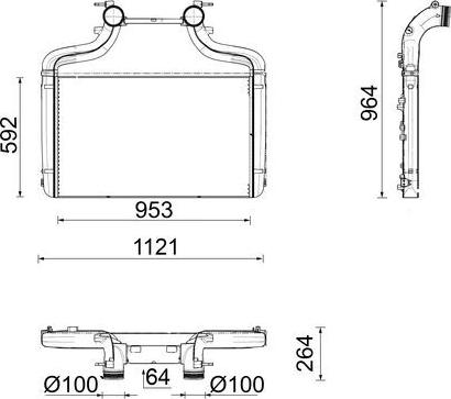 MAHLE CI 726 000P - Радіатор, охолодження двигуна autocars.com.ua