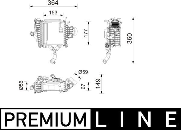 MAHLE CI 750 000P - Интеркулер autocars.com.ua