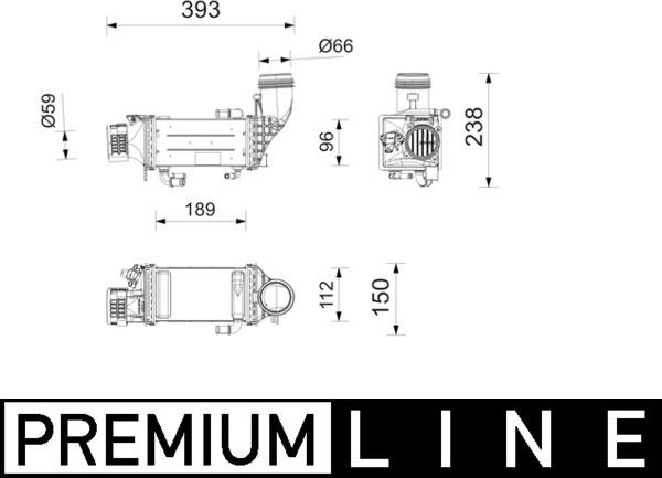 MAHLE CI 752 000P - Интеркулер autocars.com.ua
