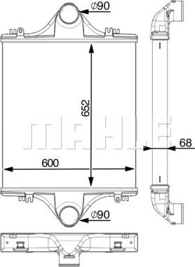 MAHLE CI 90 000P - Интеркулер autocars.com.ua