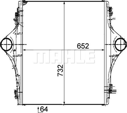 MAHLE CI 91 000P - Интеркулер autocars.com.ua