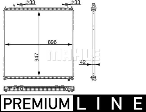 MAHLE CIR 11 000P - Низькотемпературний охолоджувач, інтеркулер autocars.com.ua