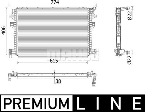 MAHLE CIR 30 000P - Низькотемпературний охолоджувач, інтеркулер autocars.com.ua