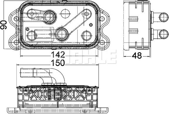 MAHLE CLC 112 000P - Масляний радіатор, рухове масло autocars.com.ua