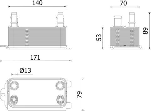 MAHLE CLC 160 000P - Масляний радіатор, автоматична коробка передач autocars.com.ua