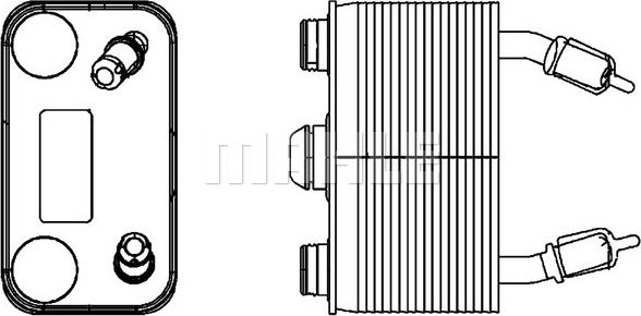 MAHLE CLC 166 000P - Масляний радіатор, автоматична коробка передач autocars.com.ua