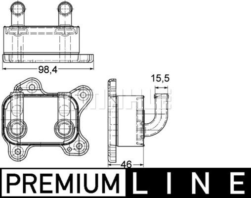 MAHLE CLC 168 000P - Масляний радіатор, рухове масло autocars.com.ua