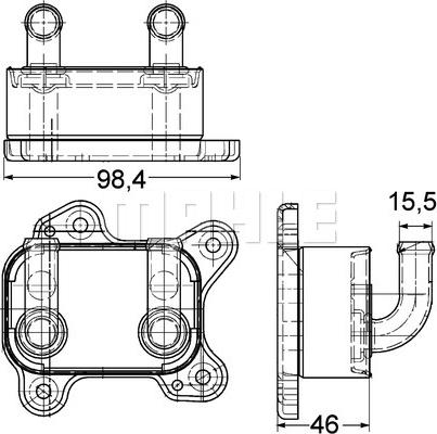 MAHLE CLC 168 000P - Масляний радіатор, рухове масло autocars.com.ua