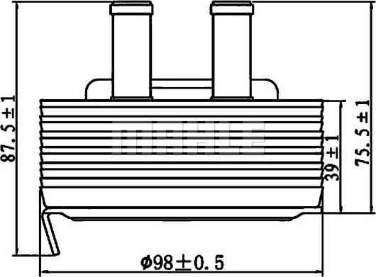 MAHLE CLC 197 000S - Масляний радіатор, рухове масло autocars.com.ua