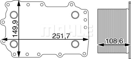 MAHLE CLC 207 000P - Масляний радіатор, рухове масло autocars.com.ua