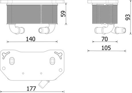 MAHLE CLC 322 000P - Масляний радіатор, рухове масло autocars.com.ua