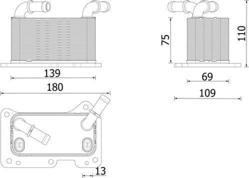 MAHLE CLC 323 000P - Масляний радіатор, рухове масло autocars.com.ua