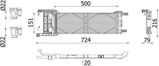 MAHLE CLC 325 000P - Масляний радіатор, автоматична коробка передач autocars.com.ua