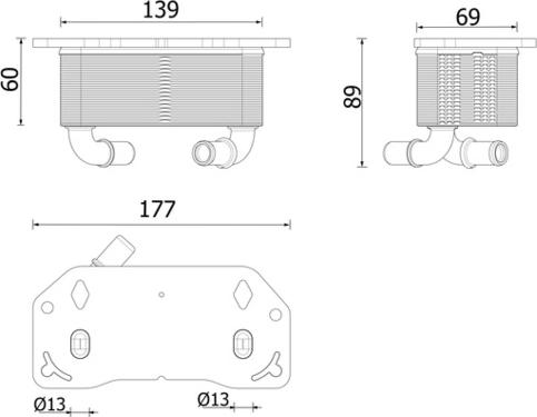 MAHLE CLC 336 000P - Масляний радіатор, рухове масло autocars.com.ua