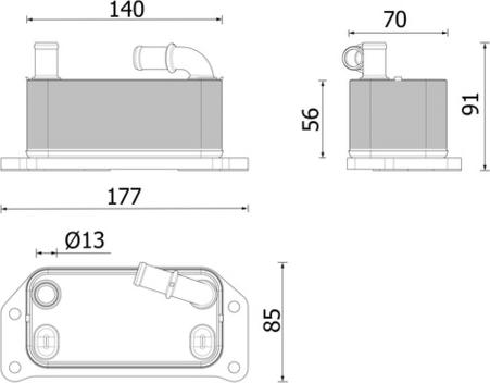 MAHLE CLC 349 000P - Масляний радіатор, рухове масло autocars.com.ua