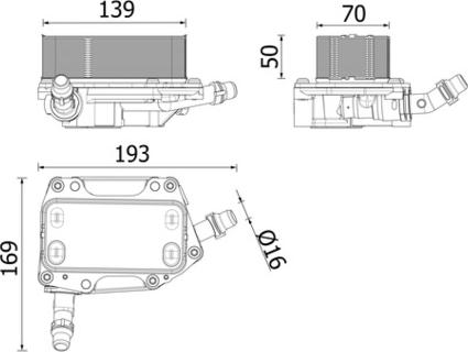MAHLE CLC 351 000P - Масляний радіатор, автоматична коробка передач autocars.com.ua