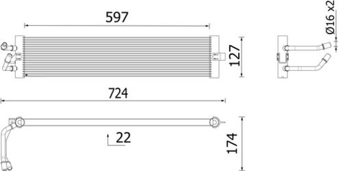 MAHLE CLC 399 000P - Масляний радіатор, автоматична коробка передач autocars.com.ua