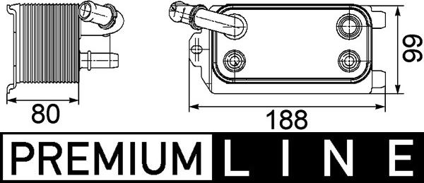 MAHLE CLC 72 000P - Масляний радіатор, автоматична коробка передач autocars.com.ua