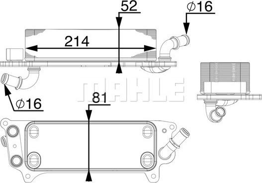 MAHLE CLC 77 000P - Масляний радіатор, автоматична коробка передач autocars.com.ua