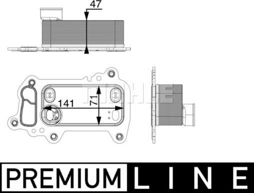 MAHLE CLC 79 000P - Масляний радіатор, рухове масло autocars.com.ua