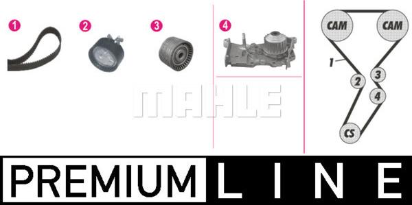 MAHLE CPK 116 000P - Водяний насос + комплект зубчатого ременя autocars.com.ua