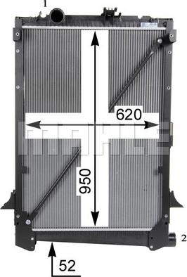 MAHLE CR 1047 000S - Радіатор, охолодження двигуна autocars.com.ua