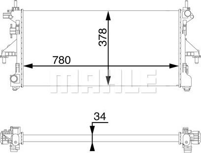 MAHLE CR 1069 000S - Радіатор, охолодження двигуна autocars.com.ua