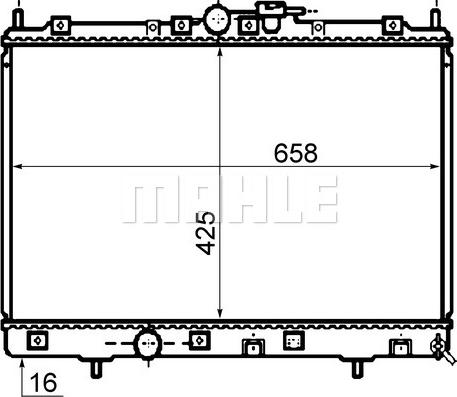 MAHLE CR 1073 000S - Радіатор, охолодження двигуна autocars.com.ua