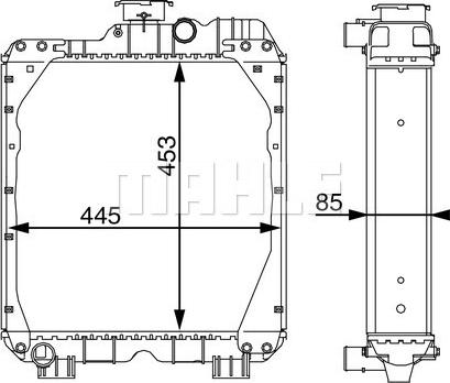 MAHLE CR 108 000S - Радіатор, охолодження двигуна autocars.com.ua