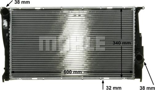 MAHLE CR 1086 000P - Радиатор, охлаждение двигателя avtokuzovplus.com.ua