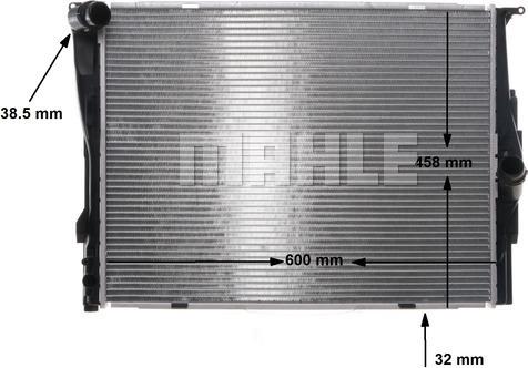 MAHLE CR 1087 000S - Радіатор, охолодження двигуна autocars.com.ua