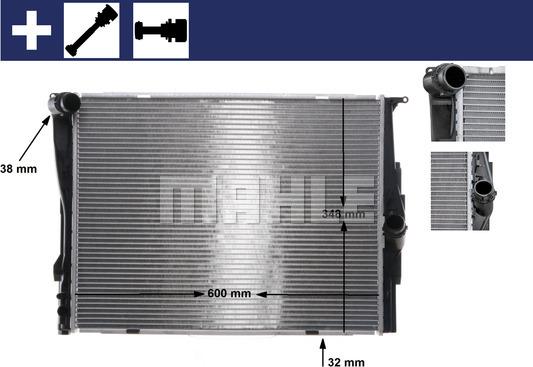 MAHLE CR 1088 000S - Радіатор, охолодження двигуна autocars.com.ua