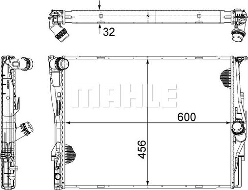 MAHLE CR 1088 000S - Радіатор, охолодження двигуна autocars.com.ua