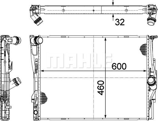 MAHLE CR 1089 000P - Радіатор охолодження autocars.com.ua