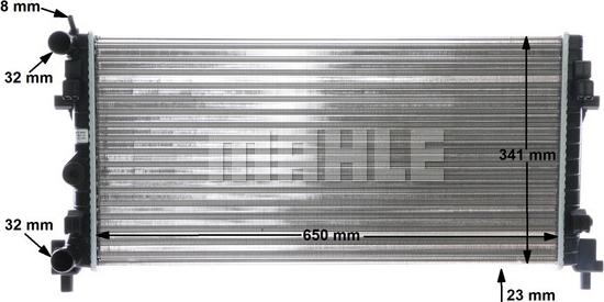 MAHLE CR 1096 000S - Радиатор, охлаждение двигателя avtokuzovplus.com.ua