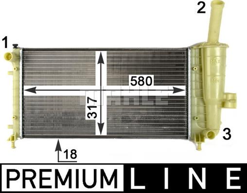 MAHLE CR 1108 000P - Радіатор, охолодження двигуна autocars.com.ua