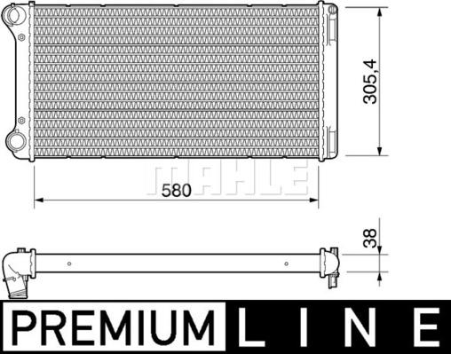 MAHLE CR 1109 000P - Радіатор, охолодження двигуна autocars.com.ua