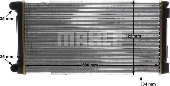 MAHLE CR 1109 000S - Радіатор, охолодження двигуна autocars.com.ua