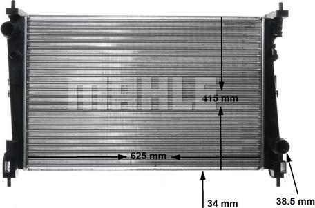 MAHLE CR 1112 000S - Радіатор, охолодження двигуна autocars.com.ua