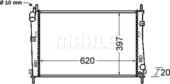 MAHLE CR 1137 000S - Радиатор, охлаждение двигателя avtokuzovplus.com.ua