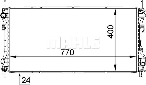 MAHLE CR 1143 000S - Радиатор, охлаждение двигателя avtokuzovplus.com.ua