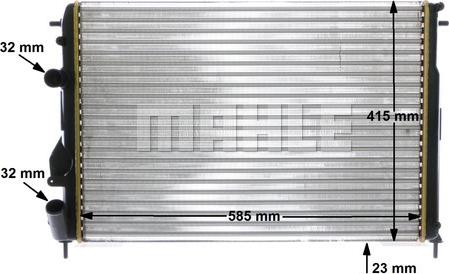 MAHLE CR 1146 000S - Радіатор, охолодження двигуна autocars.com.ua